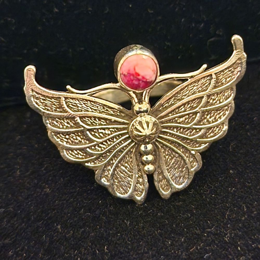Butterfly 9.25 Silver Ring. Size 9.5